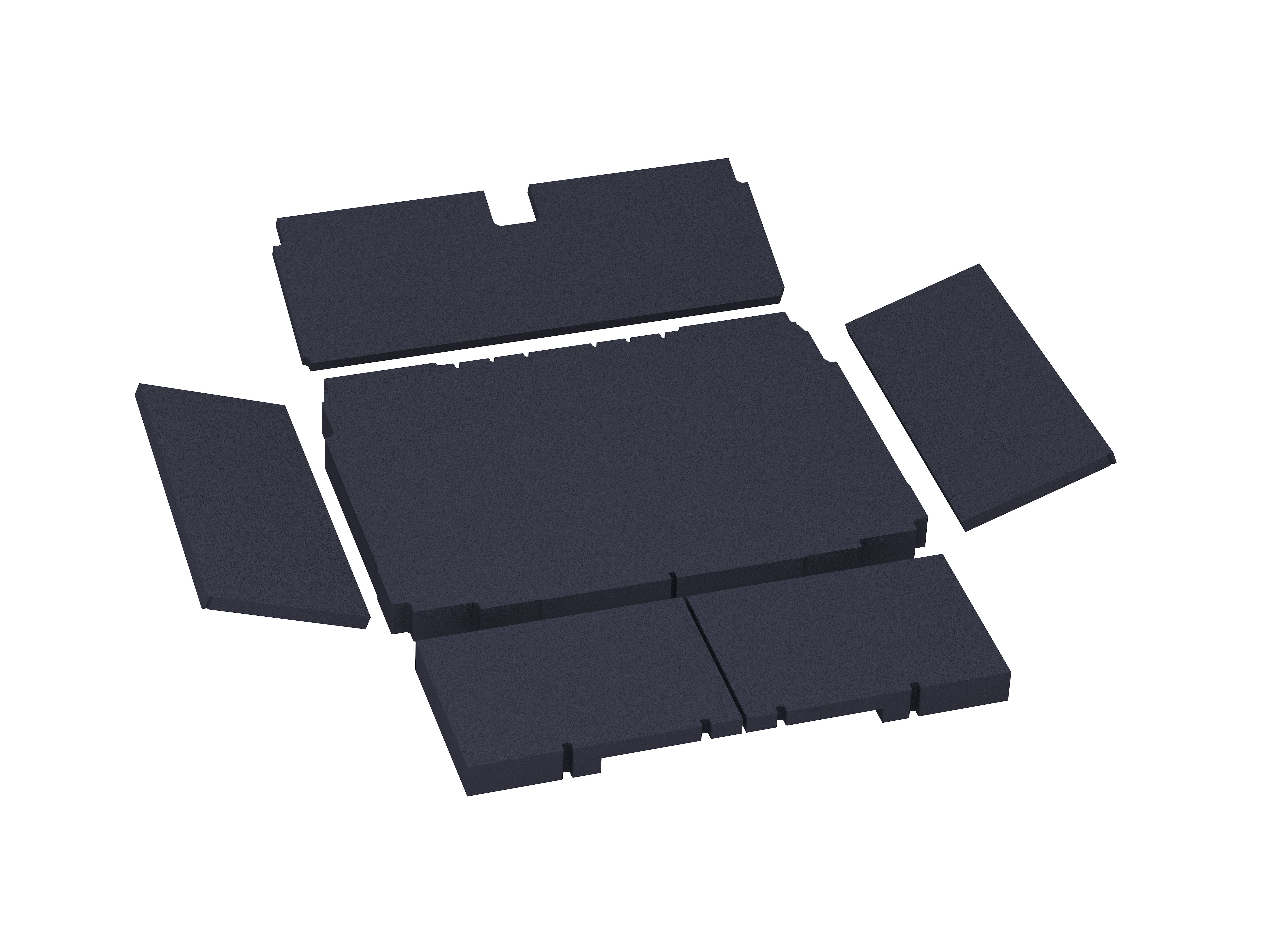 Standard and custom cut padding for systainer.